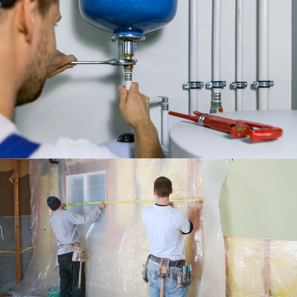 Hot Water Tank & Heating Sheetrock