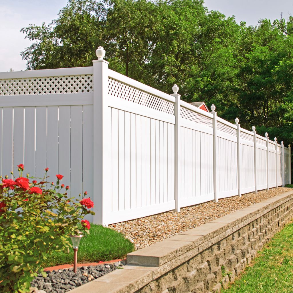 Vinyl & Brick Fence